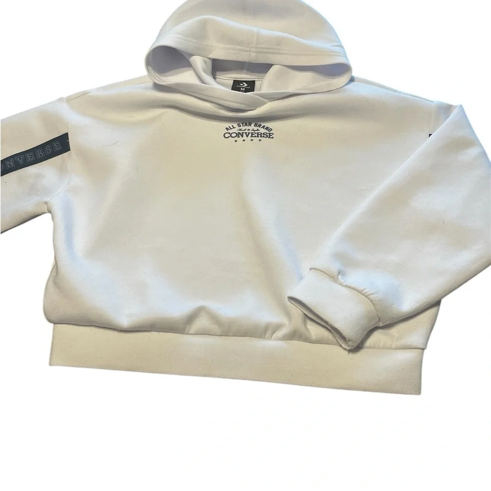 Converse Kids White Hoodie with Logo